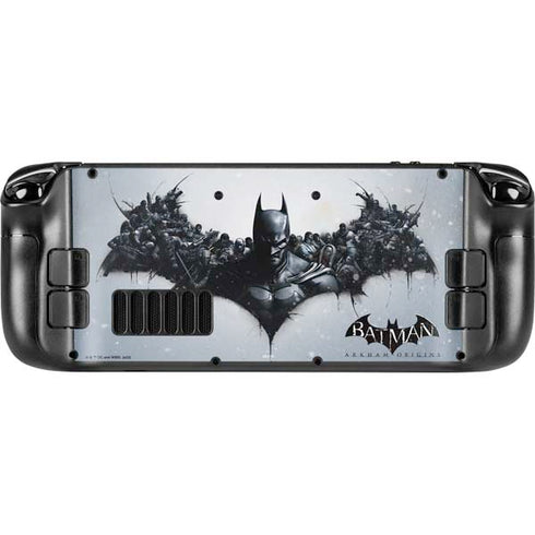 DC Comics Arkham Origins Arkham Logo Steam Deck Handheld Gaming Computer Skin