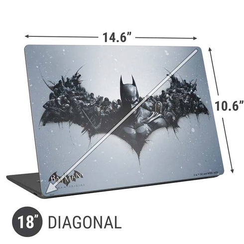 DC Comics Arkham Origins Arkham Logo Universal Laptop 18in (14.6 x 10.6in) Skin