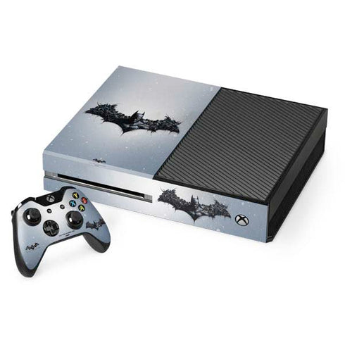 DC Comics Arkham Origins Arkham Logo Xbox One Console and Controller Bundle Skin