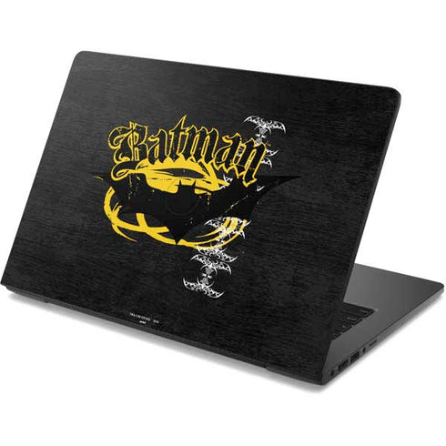DC Comics Batman Dark Knight Logo Yellow & Black Dell Chromebook Skin