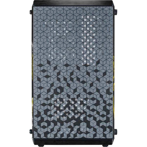 DC Comics Batman Dark Knight Logo Yellow & Black Cooler Master MasterBox Q300L Mini Tower Skin