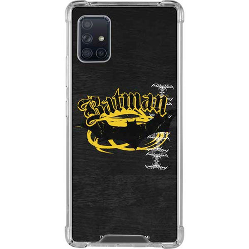 DC Comics Batman Dark Knight Logo Yellow & Black Galaxy A51 5G Clear Case