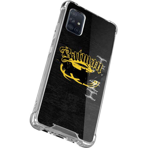 DC Comics Batman Dark Knight Logo Yellow & Black Galaxy A51 5G Clear Case