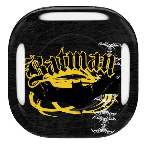 DC Comics Batman Dark Knight Logo Yellow & Black Galaxy Buds Pro Skin
