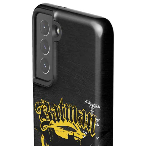 DC Comics Batman Dark Knight Logo Yellow & Black Galaxy S21 5G Pro Case