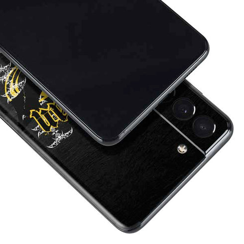 DC Comics Batman Dark Knight Logo Yellow & Black Galaxy S21 5G Skin