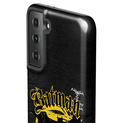 DC Comics Batman Dark Knight Logo Yellow & Black Galaxy S21 FE Pro Case