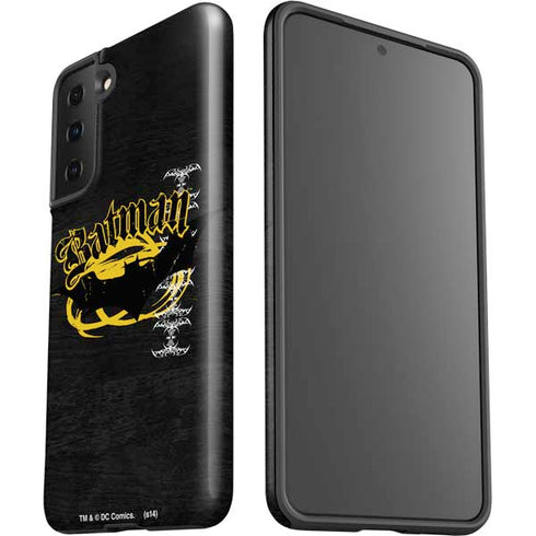 DC Comics Batman Dark Knight Logo Yellow & Black Galaxy S21 FE Pro Case