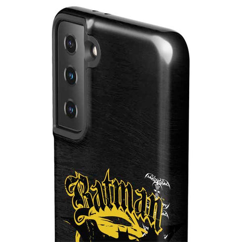 DC Comics Batman Dark Knight Logo Yellow & Black Galaxy S21 Plus 5G Pro Case