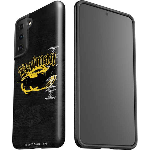 DC Comics Batman Dark Knight Logo Yellow & Black Galaxy S21 Plus 5G Pro Case