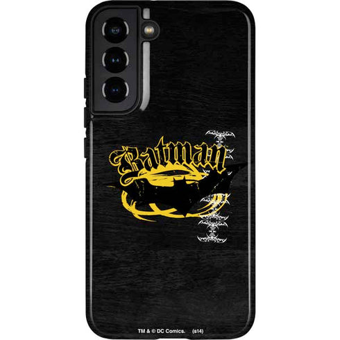 DC Comics Batman Dark Knight Logo Yellow & Black Galaxy S22 Plus Pro Case