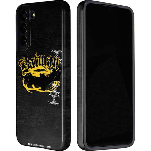 DC Comics Batman Dark Knight Logo Yellow & Black Galaxy S22 Plus Pro Case
