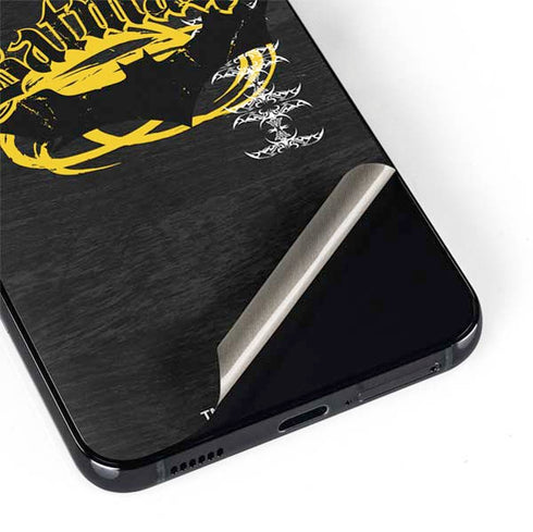 DC Comics Batman Dark Knight Logo Yellow & Black Galaxy S22 Plus Skin