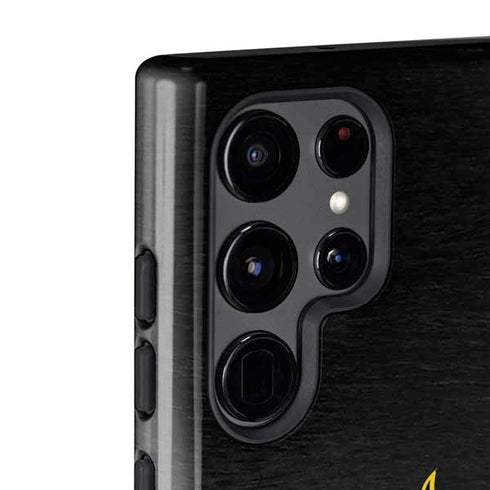 DC Comics Batman Dark Knight Logo Yellow & Black Galaxy S22 Ultra Pro Case