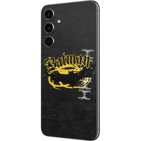 DC Comics Batman Dark Knight Logo Yellow & Black Galaxy S23 FE Skin