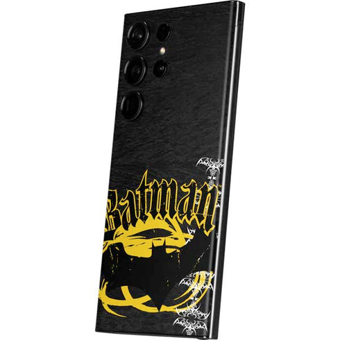 DC Comics Batman Dark Knight Logo Yellow & Black Galaxy S23 Ultra Skin