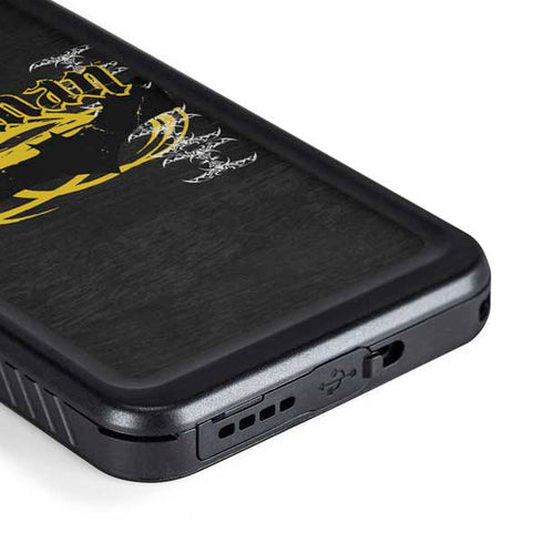 DC Comics Batman Dark Knight Logo Yellow & Black Galaxy S23 Waterproof Case