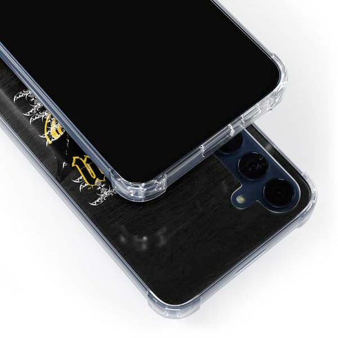 DC Comics Batman Dark Knight Logo Yellow & Black Galaxy S24 Clear Case