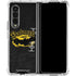 DC Comics Batman Dark Knight Logo Yellow & Black Galaxy Z Fold4 5G Clear Case
