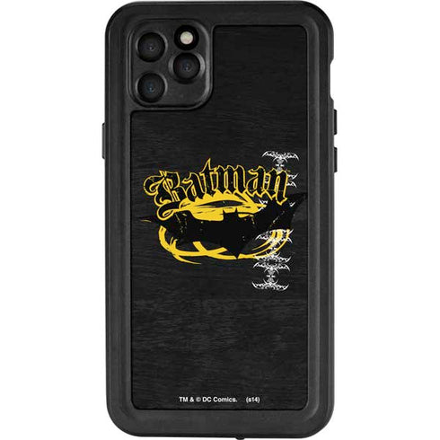 DC Comics Batman Dark Knight Logo Yellow & Black iPhone 11 Pro Max Waterproof Case