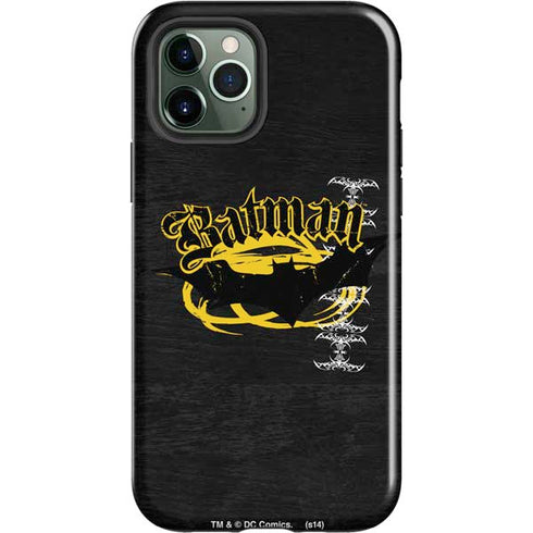 DC Comics Batman Dark Knight Logo Yellow & Black iPhone 12 Pro Max Impact Case
