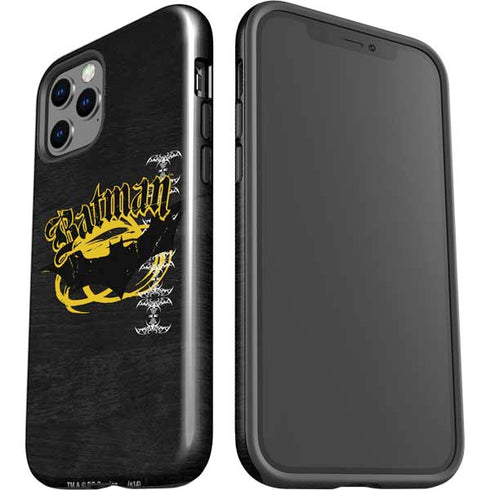 DC Comics Batman Dark Knight Logo Yellow & Black iPhone 12 Pro Max Impact Case