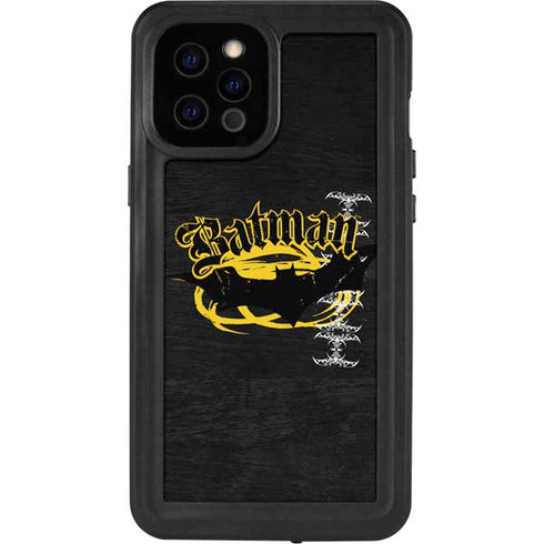 DC Comics Batman Dark Knight Logo Yellow & Black iPhone 12 Pro Max Waterproof Case