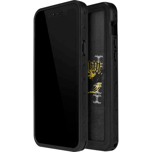 DC Comics Batman Dark Knight Logo Yellow & Black iPhone 12 Waterproof Case