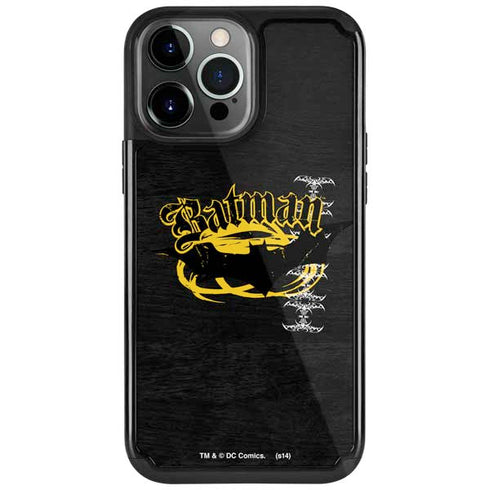 DC Comics Batman Dark Knight Logo Yellow & Black iPhone 13 Pro Cargo Case