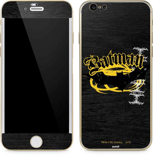 DC Comics Batman Dark Knight Logo Yellow & Black iPhone 6/6s Skin