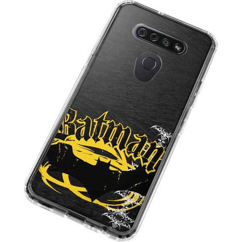 DC Comics Batman Dark Knight Logo Yellow & Black LG K51/Q51 Clear Case