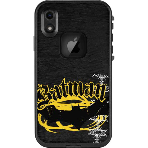 DC Comics Batman Dark Knight Logo Yellow & Black LifeProof Fre iPhone Skin