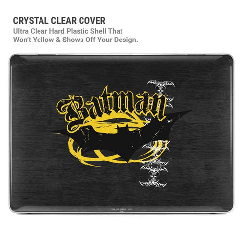 DC Comics Batman Dark Knight Logo Yellow & Black MacBook Air 15in (2023-2025) Case plus Skin