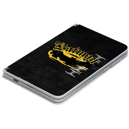 DC Comics Batman Dark Knight Logo Yellow & Black Surface Duo Skin