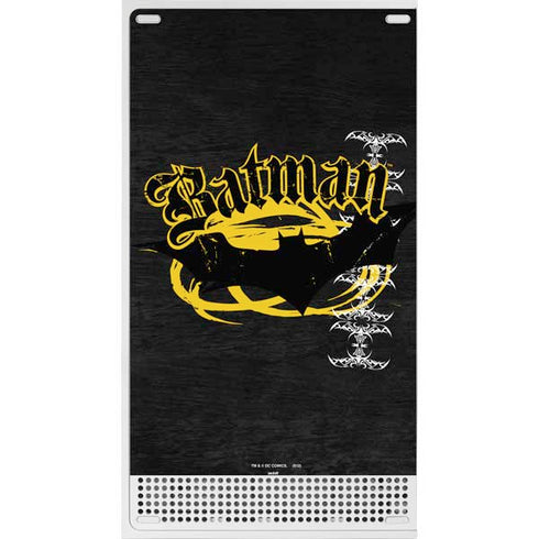 DC Comics Batman Dark Knight Logo Yellow & Black Xbox Series S Skins