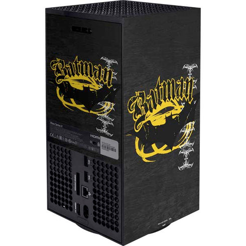 DC Comics Batman Dark Knight Logo Yellow & Black Xbox Series X Bundle Skin