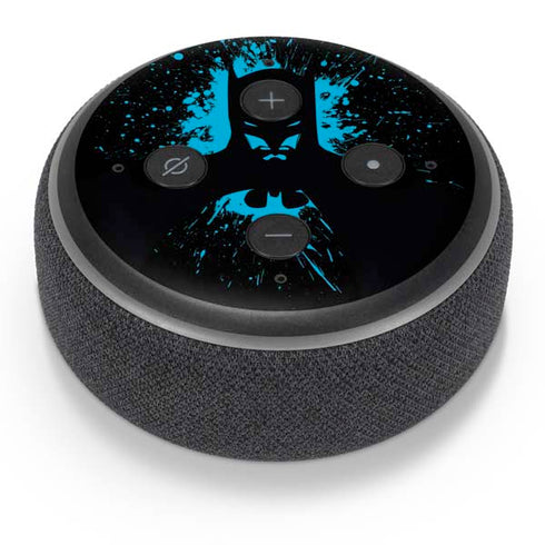 DC Comics Batman Blue Splash character shape Amazon Echo Dot Skin