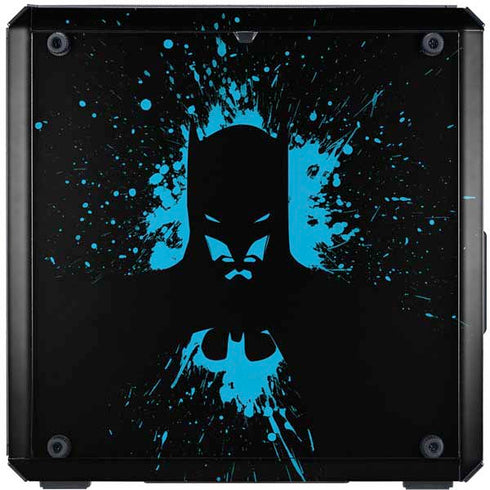 DC Comics Batman Blue Splash character shape Cooler Master MasterBox Q300L Mini Tower Skin