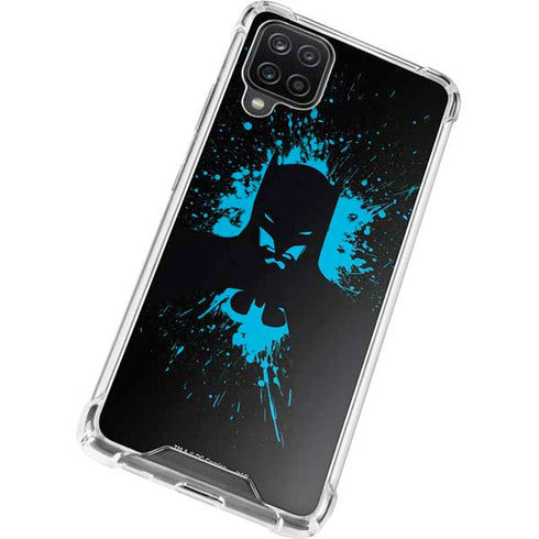 DC Comics Batman Blue Splash character shape Galaxy A12 Clear Case