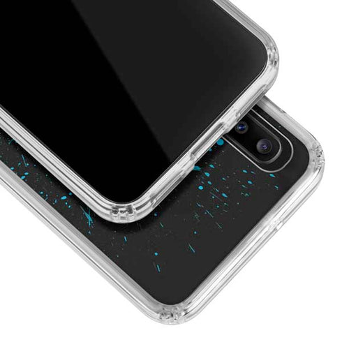 DC Comics Batman Blue Splash character shape Galaxy A30 Clear Case