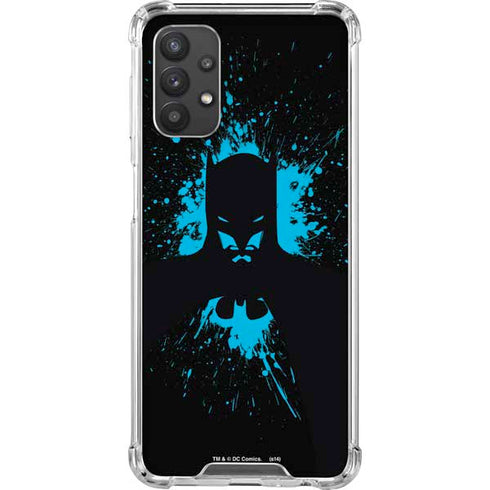 DC Comics Batman Blue Splash character shape Galaxy A32 5G Clear Case