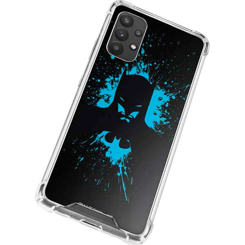 DC Comics Batman Blue Splash character shape Galaxy A32 5G Clear Case