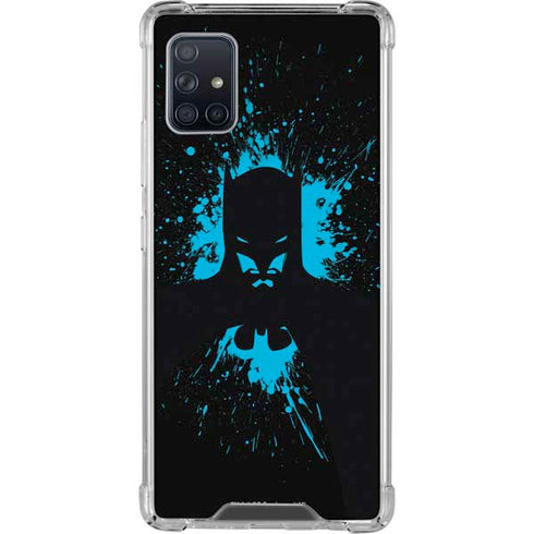 DC Comics Batman Blue Splash character shape Galaxy A51 5G Clear Case