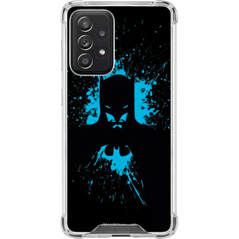 DC Comics Batman Blue Splash character shape Galaxy A52 5G Clear Case