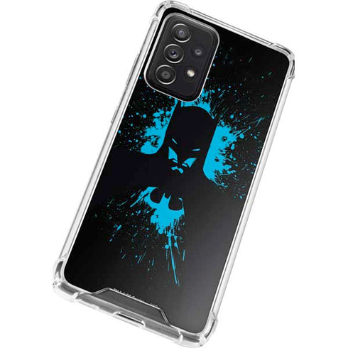 DC Comics Batman Blue Splash character shape Galaxy A52 5G Clear Case
