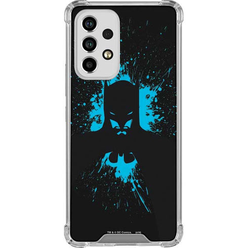 DC Comics Batman Blue Splash character shape Galaxy A53 5G Clear Case