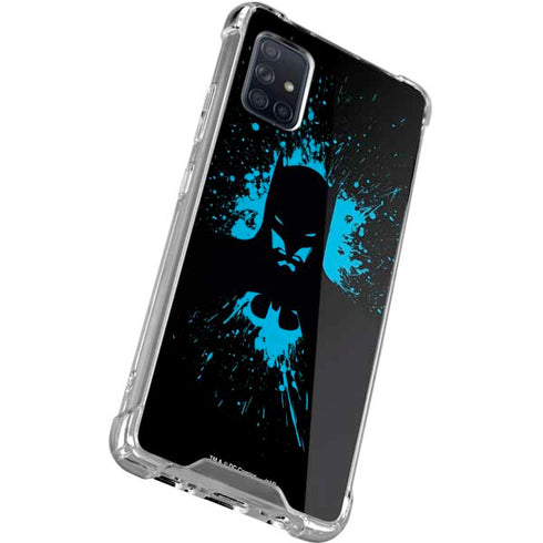 DC Comics Batman Blue Splash character shape Galaxy A71 5G Clear Case