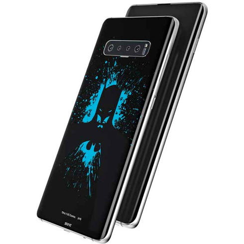 DC Comics Batman Blue Splash character shape Galaxy S10 Plus Skin
