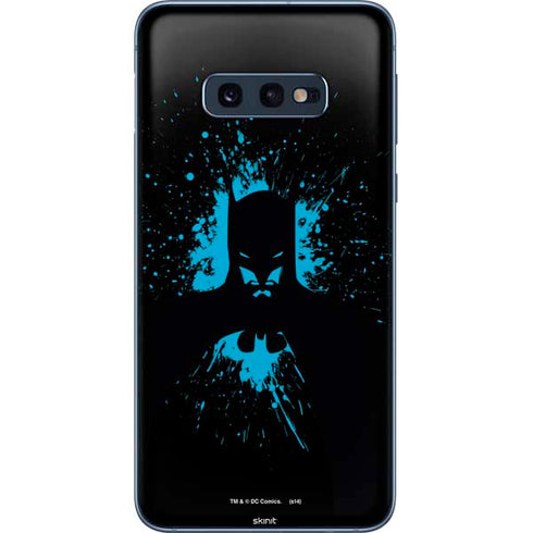 DC Comics Batman Blue Splash character shape Galaxy S10e Skin