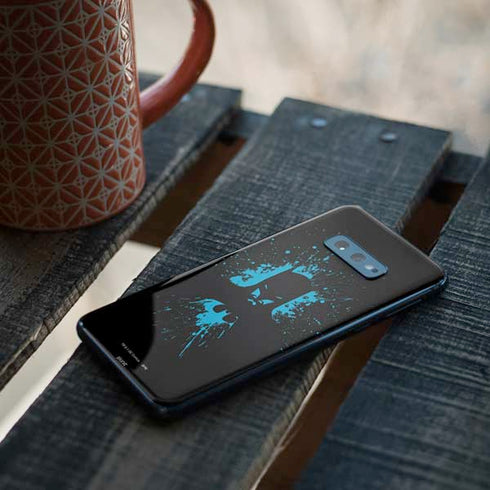 DC Comics Batman Blue Splash character shape Galaxy S10e Skin